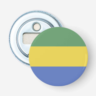 vlag van Gabon Button Flesopener