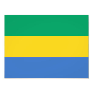 Vlag van Gabon Foto Afdruk