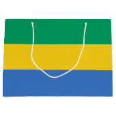 Vlag van Gabon Groot Cadeauzakje (Voorkant)