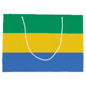 Vlag van Gabon Groot Cadeauzakje (Achterkant)