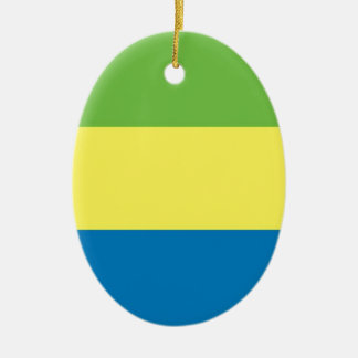 Vlag van Gabon Keramisch Ornament