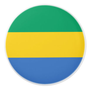 Vlag van Gabon Keramische Knop