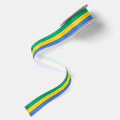 Vlag van Gabon Lint (Achterkant)