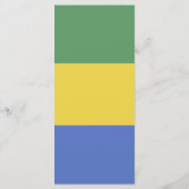 vlag van Gabon Menu (Achterkant)
