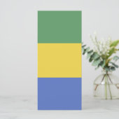 vlag van Gabon Menu (Staand voorkant)