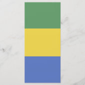 vlag van Gabon Menu (Voorkant)