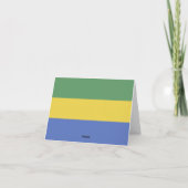 vlag van Gabon Notitiekaartje (Achterkant)