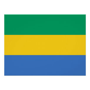 Vlag van Gabon Perfect Poster