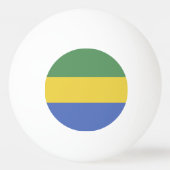 vlag van Gabon Pingpongballen (Achterkant)