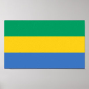 Vlag van Gabon Poster