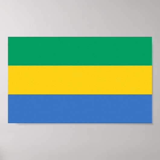 Vlag van Gabon Poster (Voorkant)