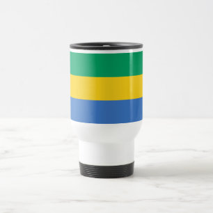 Vlag van Gabon Reisbeker