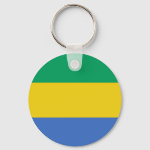 vlag van Gabon Sleutelhanger