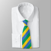 Vlag van Gabon Stropdas (Gebonden)