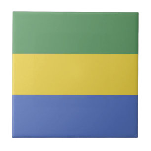 vlag van Gabon Tegeltje
