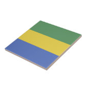 vlag van Gabon Tegeltje (Zijkant)