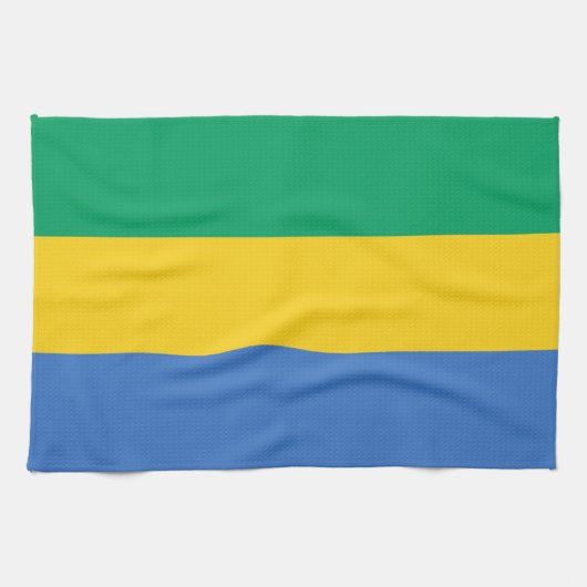 Vlag van Gabon Theedoek (Horizontaal)