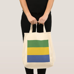 vlag van Gabon Tote Bag