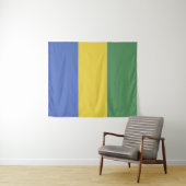 Vlag van Gabon Wandkleed (In Situ (horizontaal))