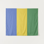 Vlag van Gabon Wandkleed (Voorkant (horizontaal))