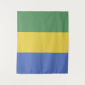 Vlag van Gabon Wandkleed (Voorkant)
