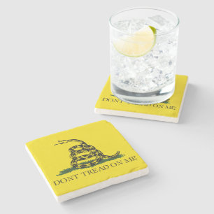 Vlag van Gadsden (niet op mij lezen) (slangenvlag) Stenen Onderzetter