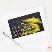 vlag van gadsden - vrijheid of dood rechthoekige sticker (Envelop)