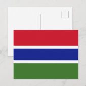 Vlag van Gambia Briefkaart (Voorkant / Achterkant)
