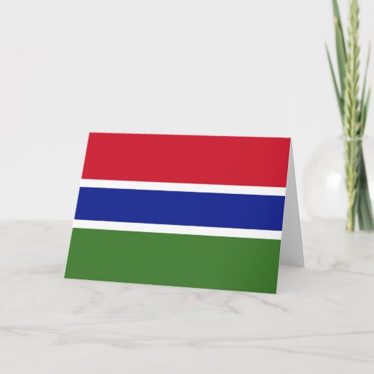 Vlag van Gambia Kaart (Voorkant)