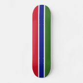 Vlag van Gambia Skateboard (Voorkant)