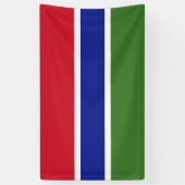 Vlag van Gambia Spandoek (Verticaal)