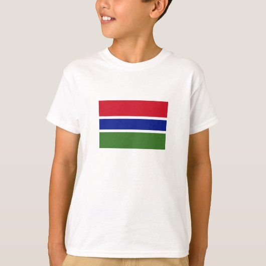 Vlag van Gambia T-shirt (Voorkant)