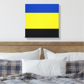 Vlag van Gelderland Canvas Afdruk (Insitu (Slaapkamer))