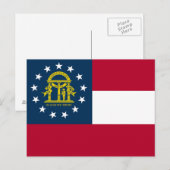 Vlag van Georgia Briefkaart (Voorkant / Achterkant)