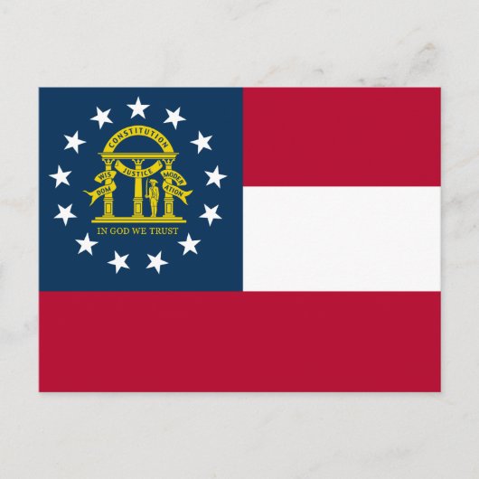 Vlag van Georgia Briefkaart (Voorkant)