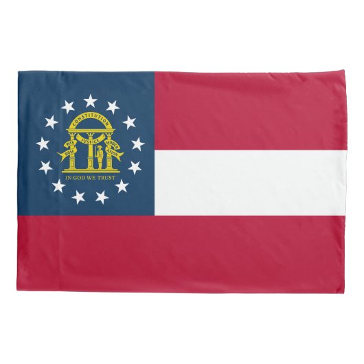 Vlag van Georgia Kussensloop (Achterkant)