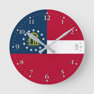 Vlag van Georgia Ronde Klok