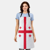 Vlag van Georgia Schort (Gedragen)