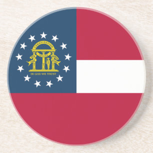 Vlag van Georgia Zandsteen Onderzetter