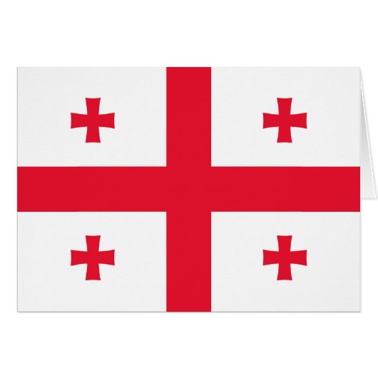 Vlag van Georgië (Voorkant Horizontaal)