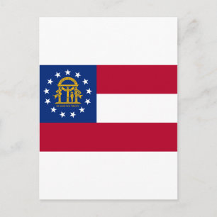 vlag van Georgië Briefkaart