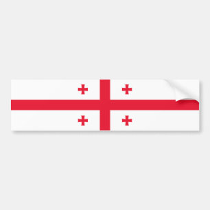 Vlag van Georgië Bumpersticker