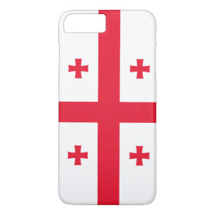 vlag van Georgië iPhone 8 Plus / 7 Plus Hoesje