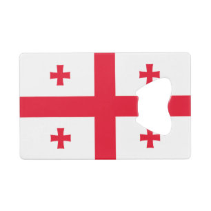 Vlag van Georgië Kredietkaart Flessenopener