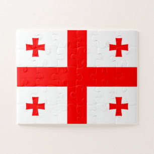 Vlag van Georgië Legpuzzel