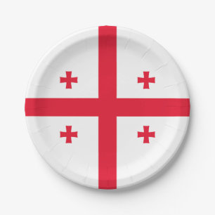 Vlag van Georgië Papieren Bordje