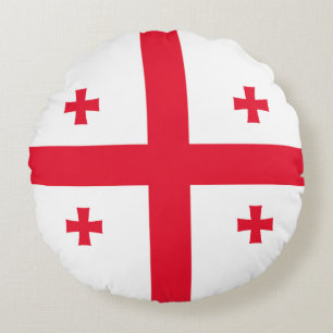Vlag van Georgië Rond Kussen
