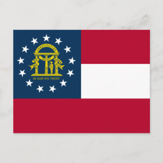 Vlag van Georgië (VS-staat) Briefkaart