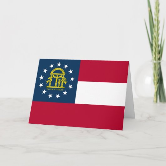 Vlag van Georgië (VS-staat) Kaart (Voorkant)