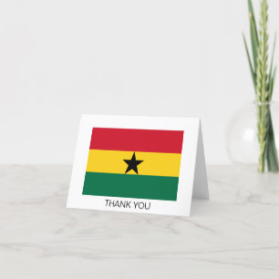 Vlag van Ghana Bedankkaart